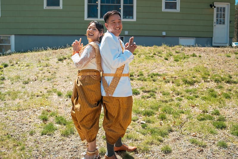 Khmer wedding couple