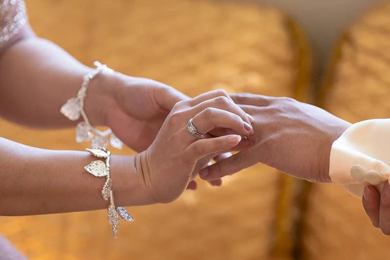 Khmer wedding ring ceremony